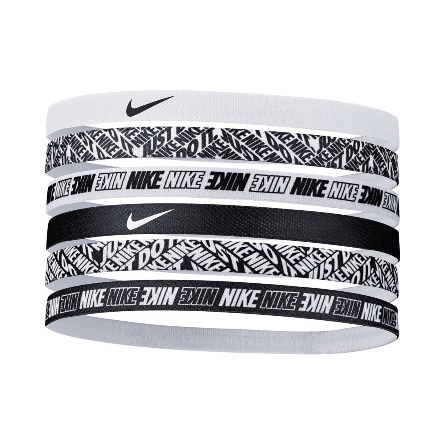 Nike Printed Haarband 6er Pack-Weiß,Schwarz Nike Printed Haarband 6er Pack-Weiß,Schwarz