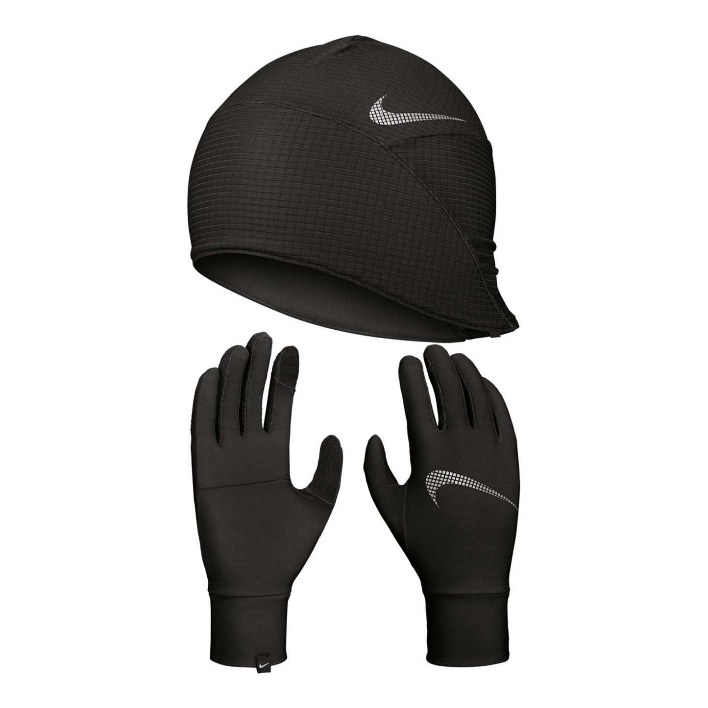 Nike Essential Running Set Laufmütze + Laufhandschuhe Damen-schwarz,weiß Nike Essential Running Set Laufmütze + Laufhandschuhe Damen-schwarz,weiß