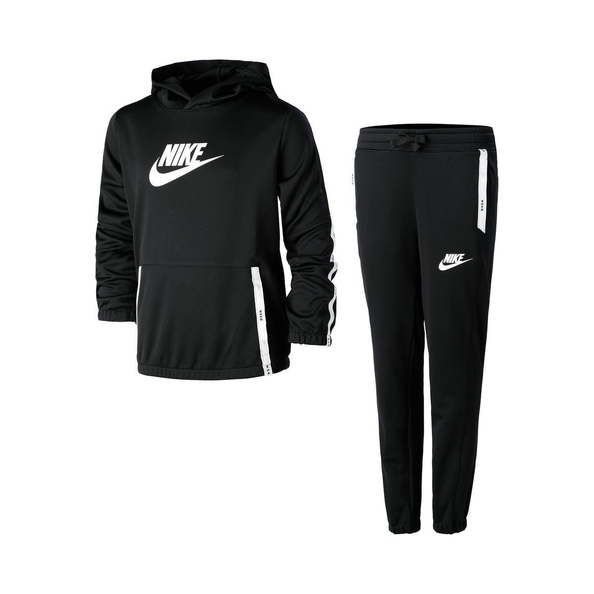 Nike Poly Pack Hook Trainingsanzug Jungen - schwarz, weiß Nike Poly Pack Hook Trainingsanzug Jungen - schwarz, weiß