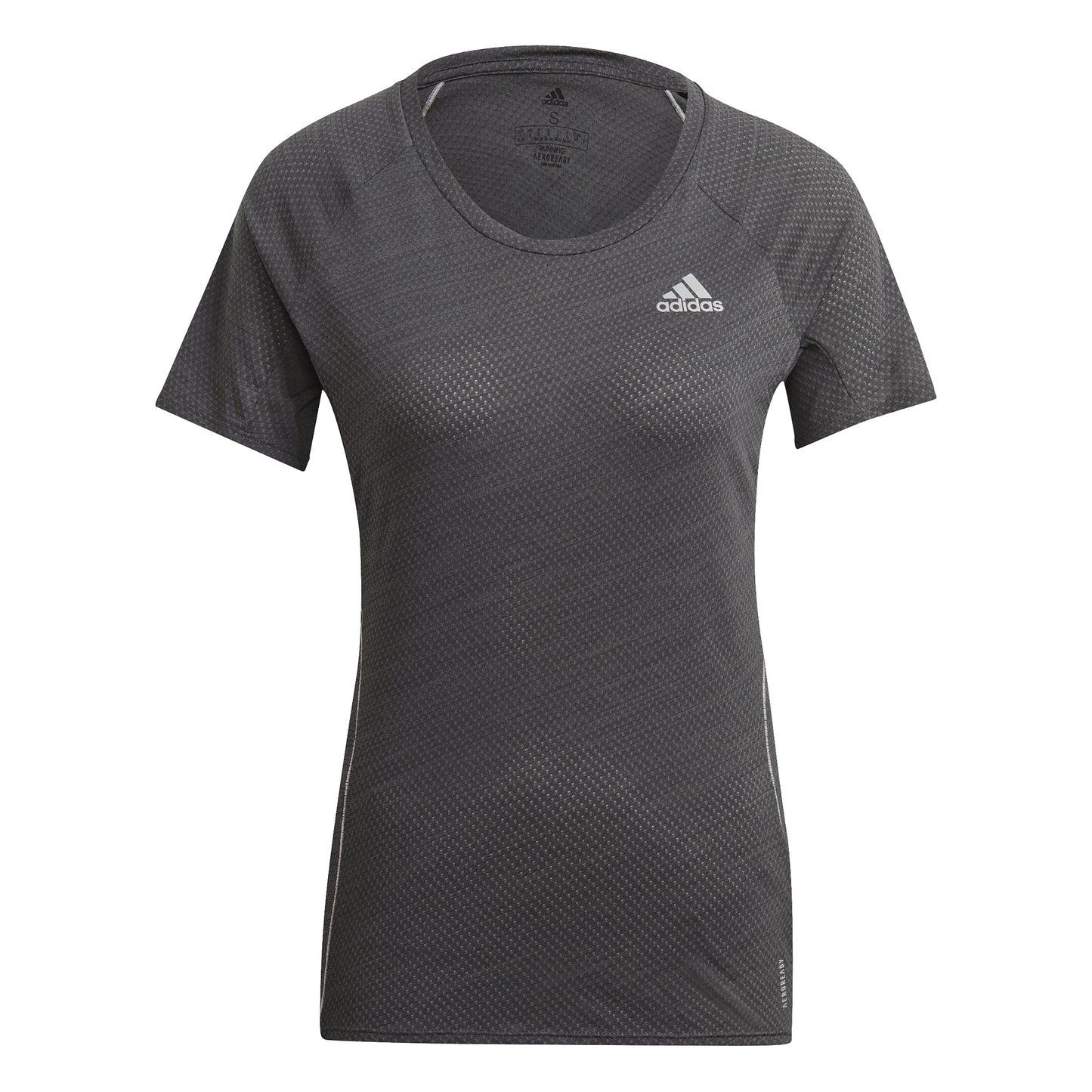 adidas Runner T-Shirt Damen - dunkelgrau, weiß adidas Runner T-Shirt Damen - dunkelgrau, weiß