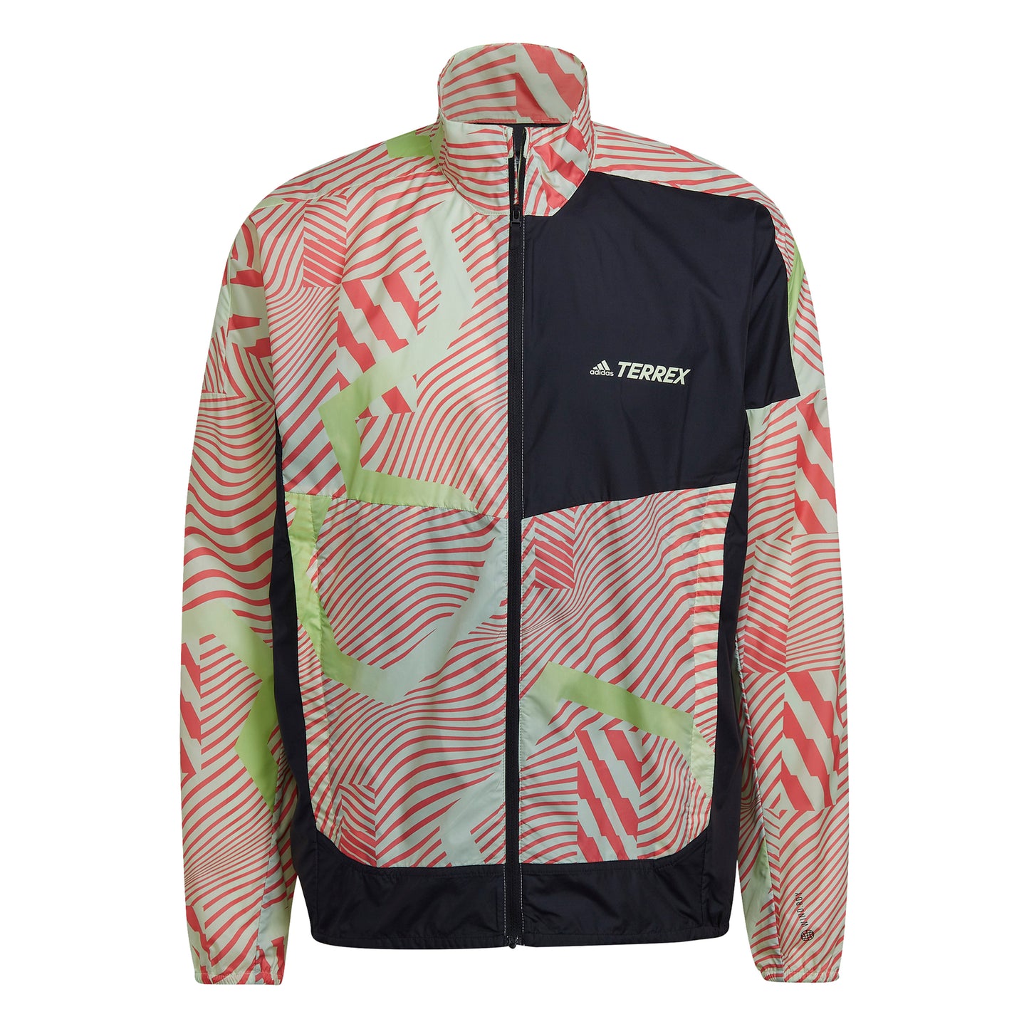 adidas Trail Laufjacke Herren - rot, grün adidas Trail Laufjacke Herren - rot, grün