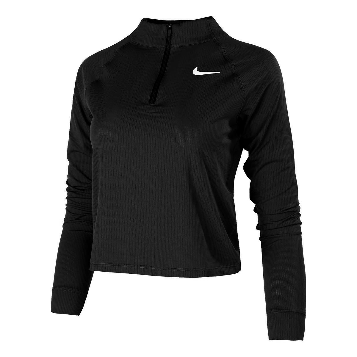 Nike Court Dry Half-Zip Longsleeve Damen - schwarz, weiß
