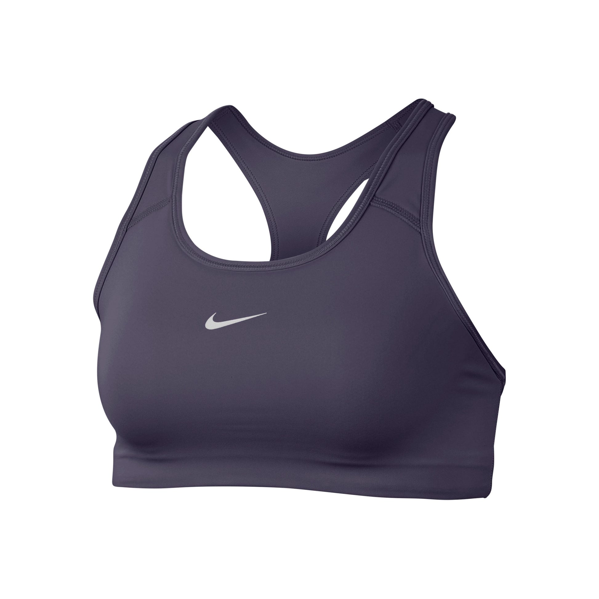Nike Dri-Fit Swoosh Sport-BH Damen - lila, weiß