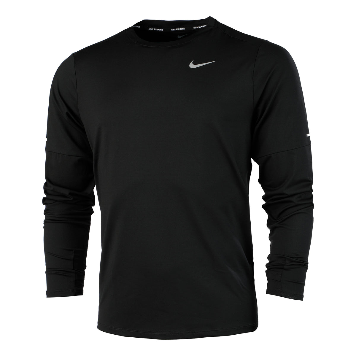 Nike Dri-Fit Element Crew Longsleeve Herren - schwarz, silber