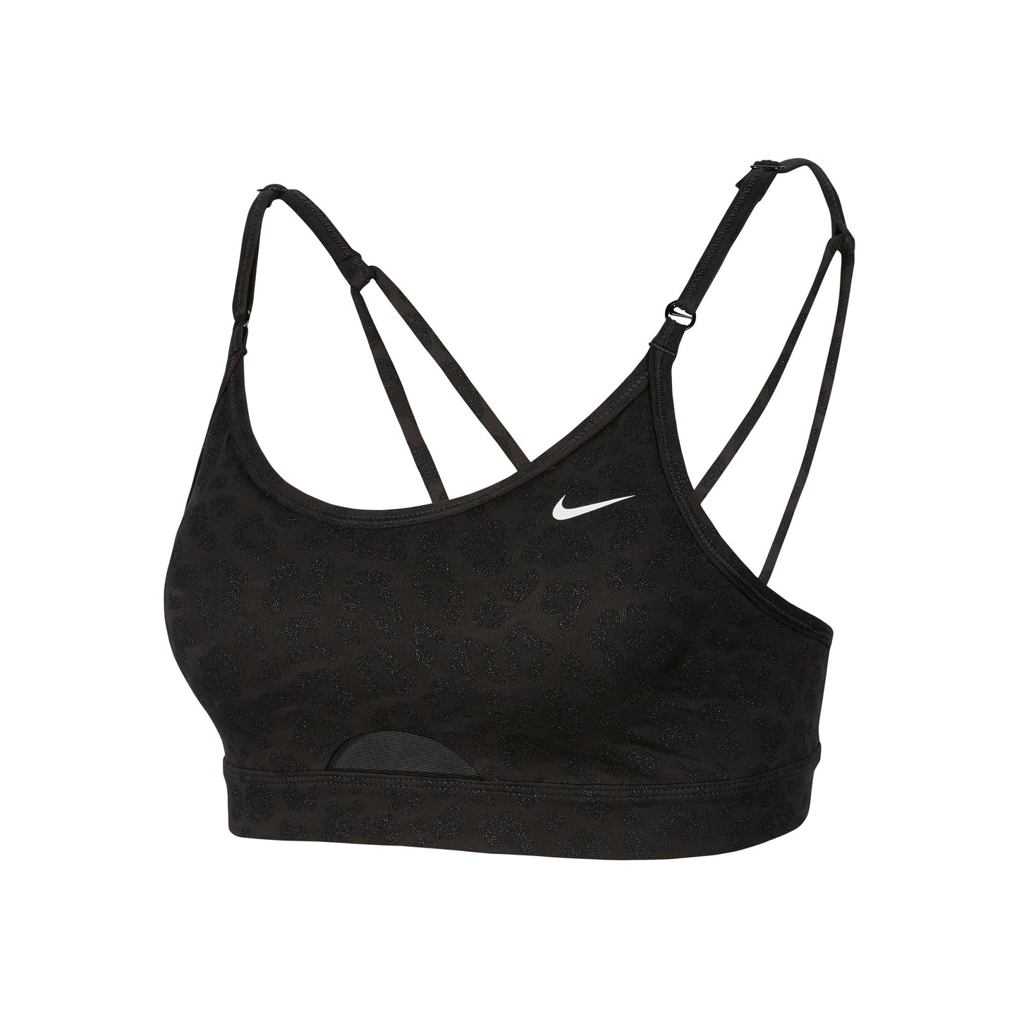 Nike Dri-Fit Indy Padded Glitter Sport-BH Damen - schwarz,
