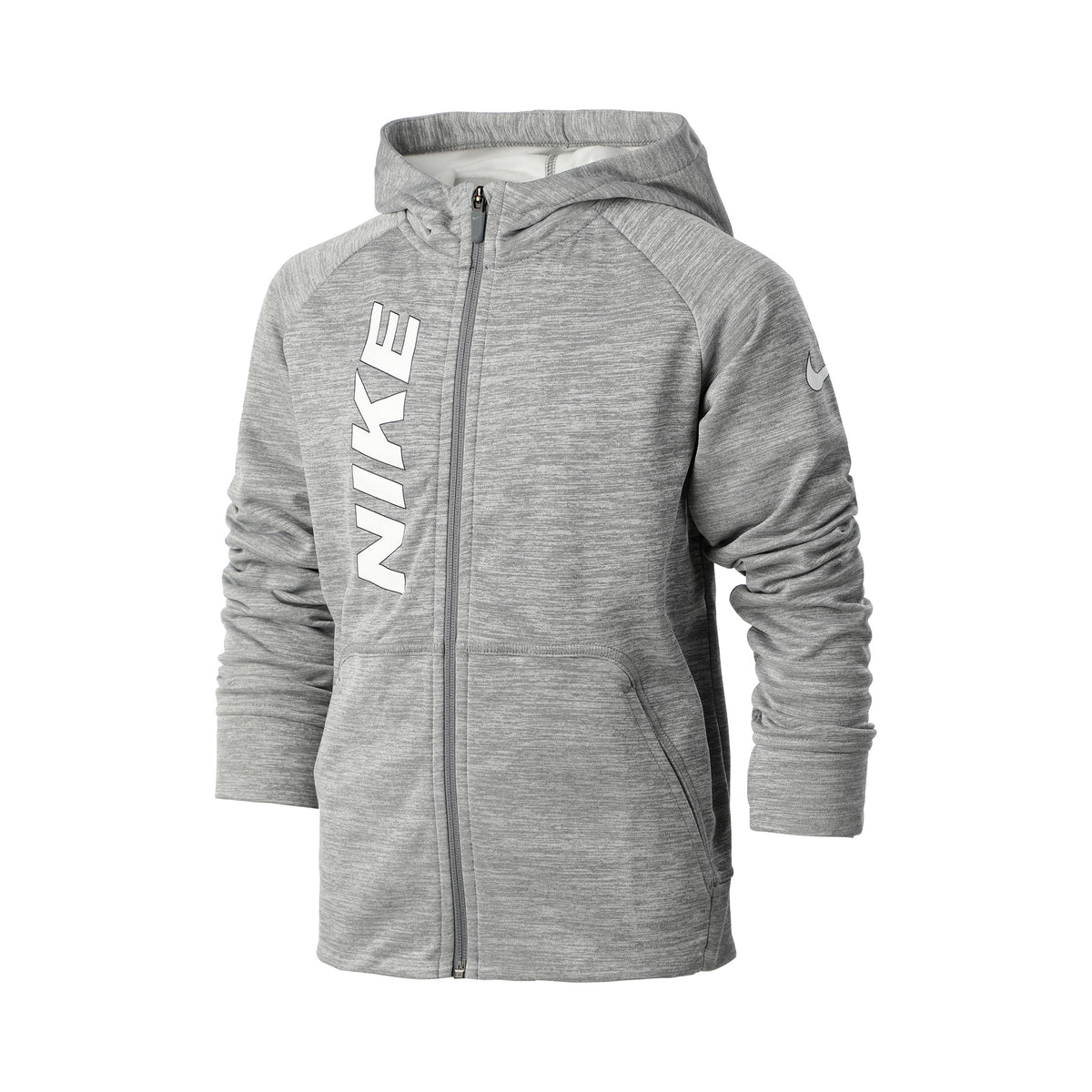 Nike Graphic Swoosh Sweatjacke Jungen - grau, weiß