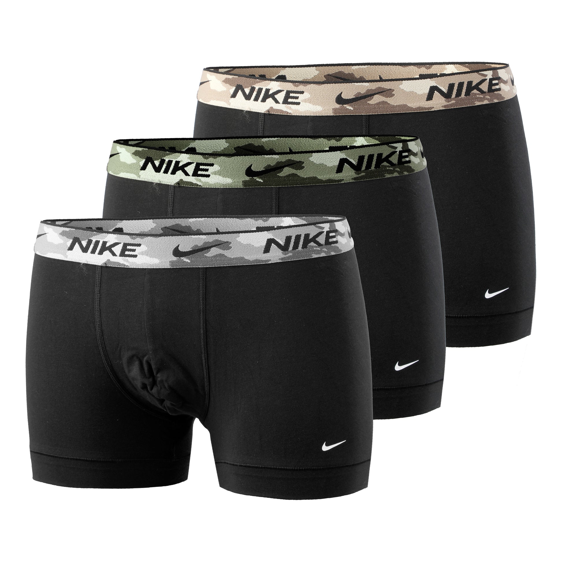 Nike Everyday Stretch Trunk Boxer Short 3er Pack Herren - schwarz, oliv