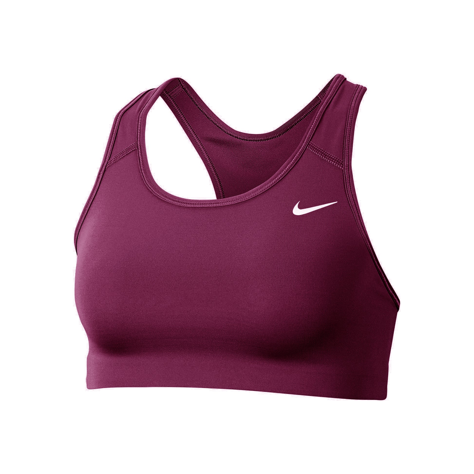 Nike Dri-Fit Swoosh Sport-BH Damen - berry,