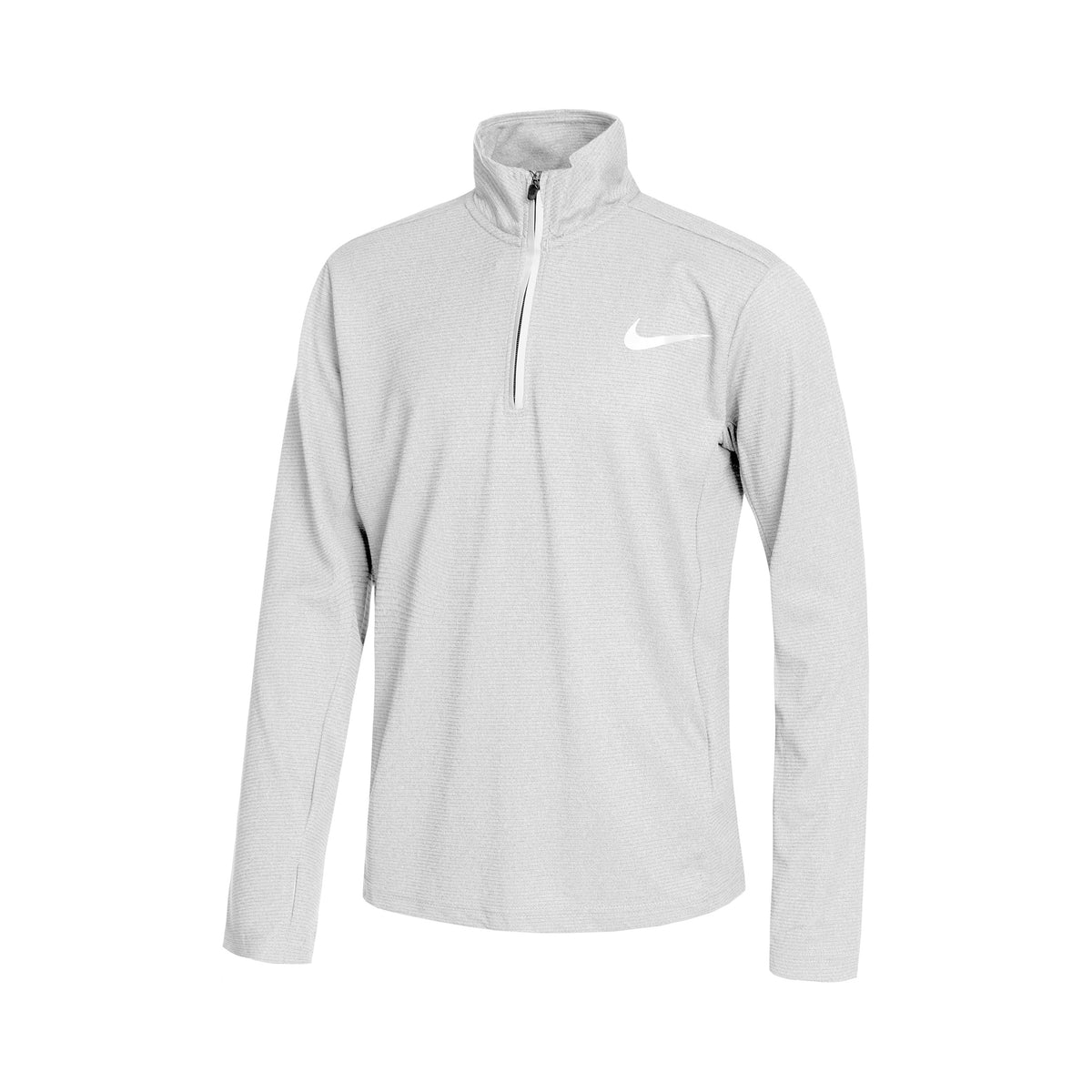Nike Dri-Fit Poly+ 1/4 Zip Longsleeve Jungen - grau, silber