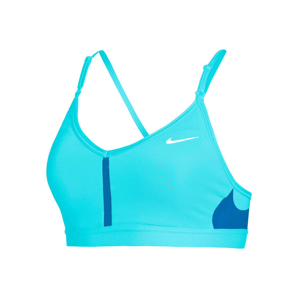 Nike Dri-Fit Indy V-Neck Sport-BH Damen - blau,