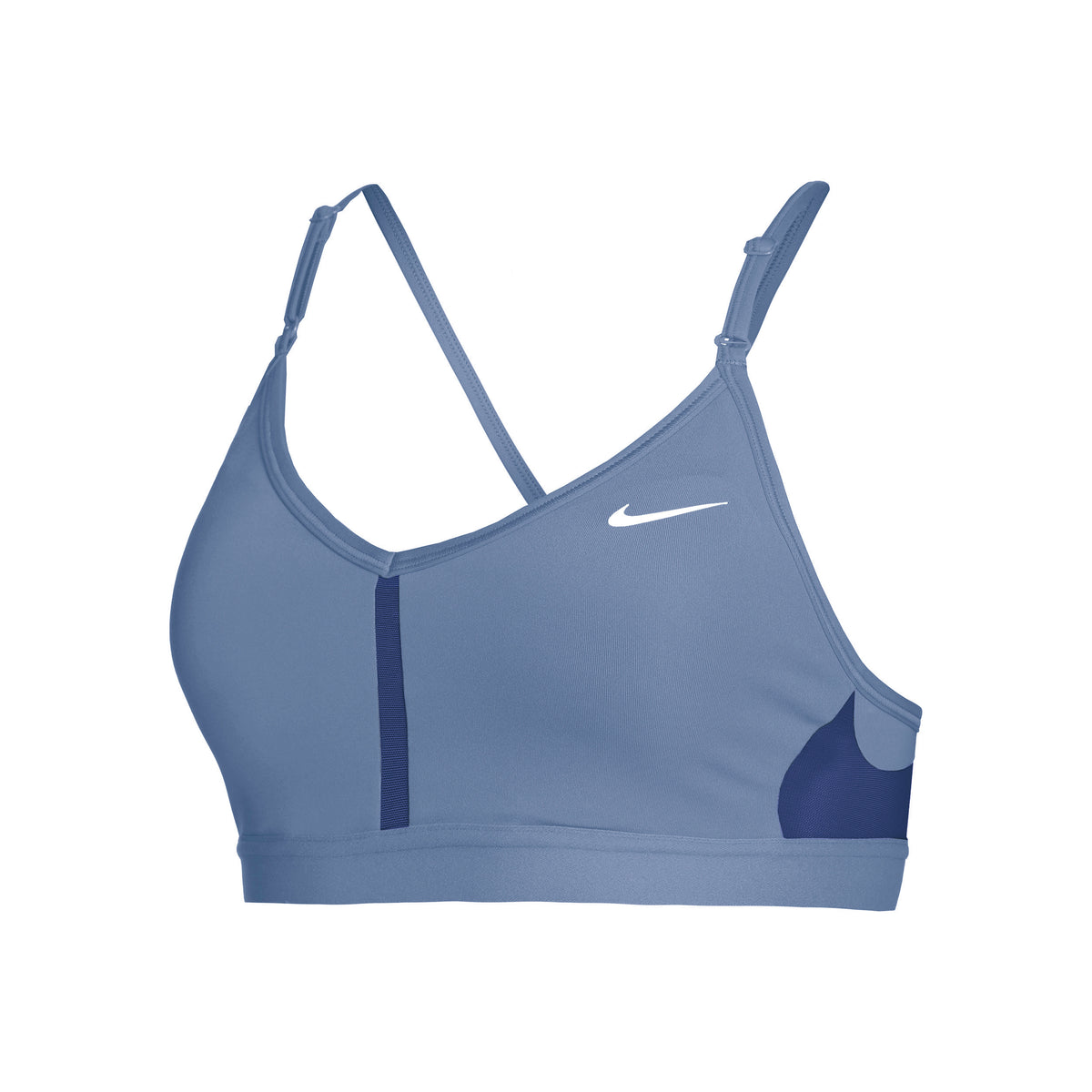 Nike Dri-Fit Indy V-Neck Sport-BH Damen - dunkelblau,