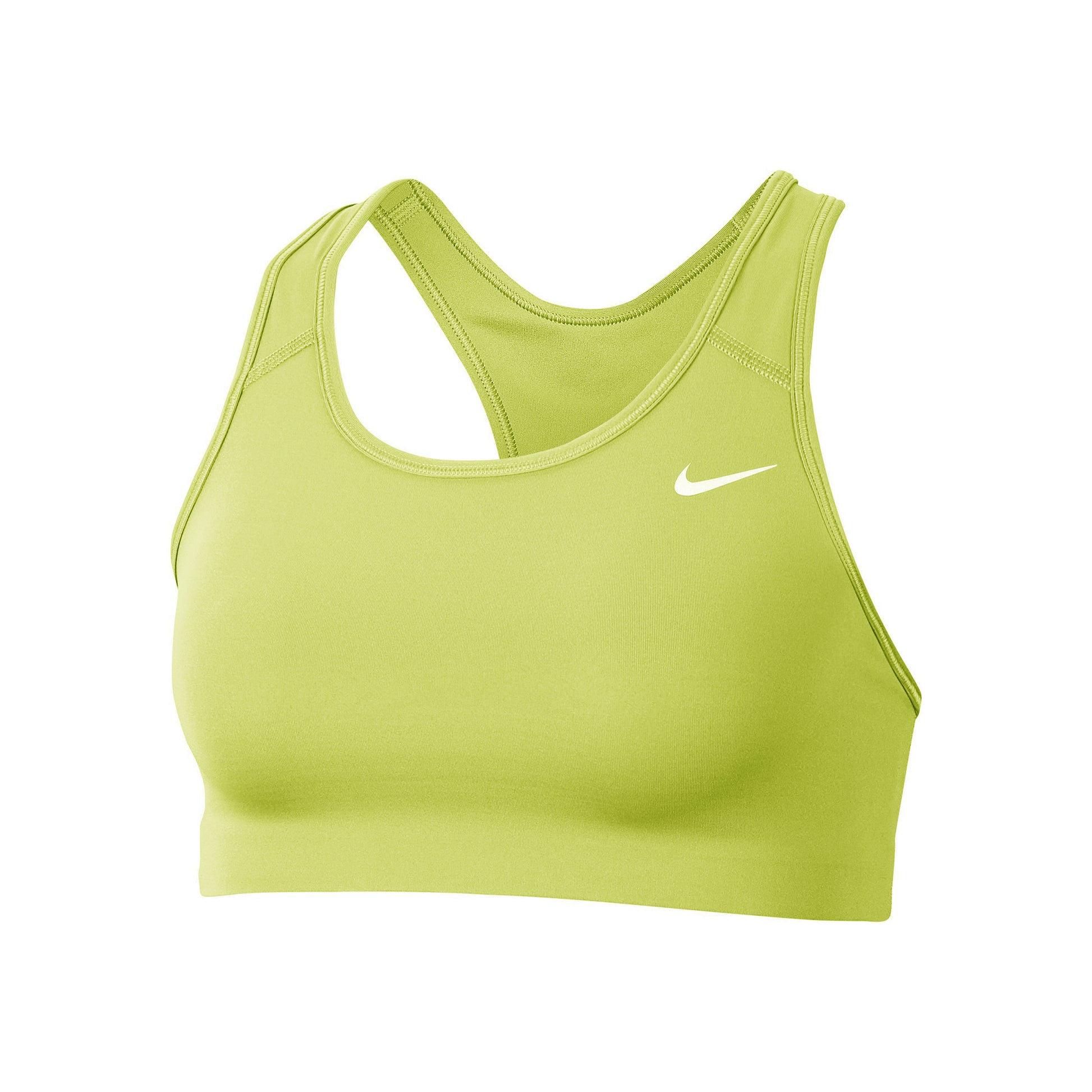 Nike Dri-Fit Swoosh Sport-BH Damen - limette,