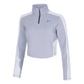 Dri-Fit Half-Zip Longsleeve Damen - flieder,