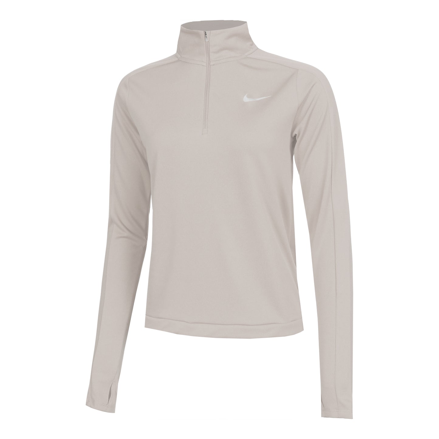 Nike Dri-Fit Pacer 1/4-Zip Longsleeve Damen - hellgrau,