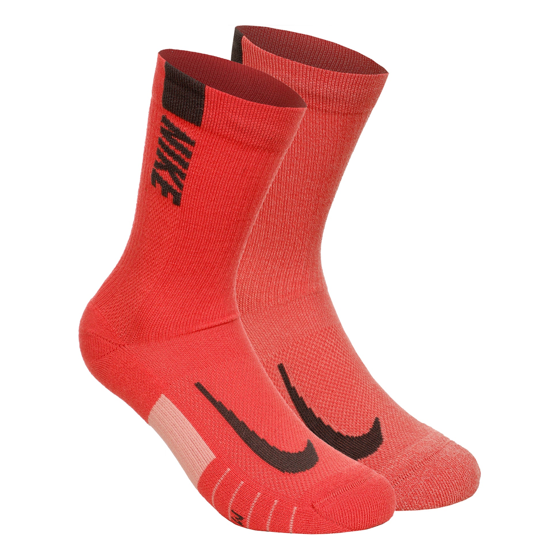 Nike Dri-Fit Multiplier Crew Sportsocken 2er Pack Unisex - mehrfarbig, koralle