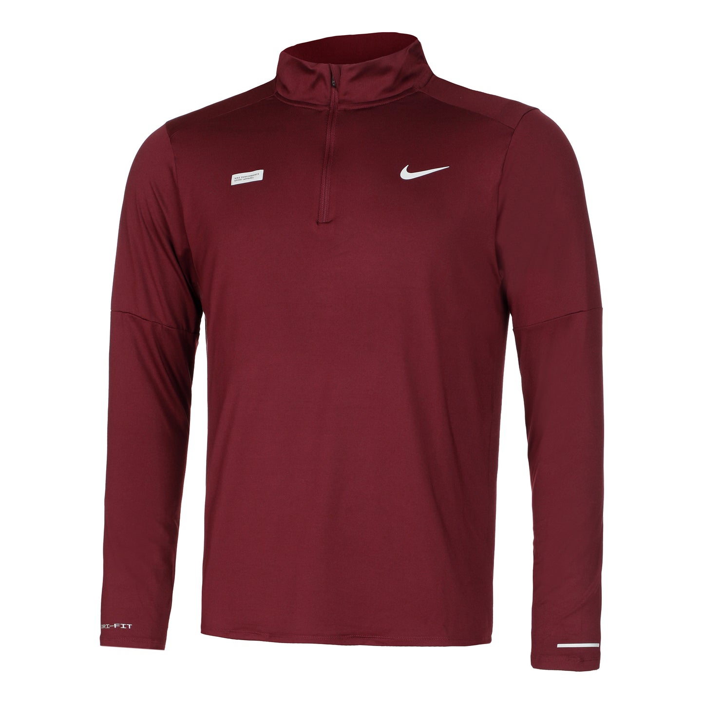 Nike Dri-FIT Element Flash Half-Zip Laufshirt Herren - rot, silber