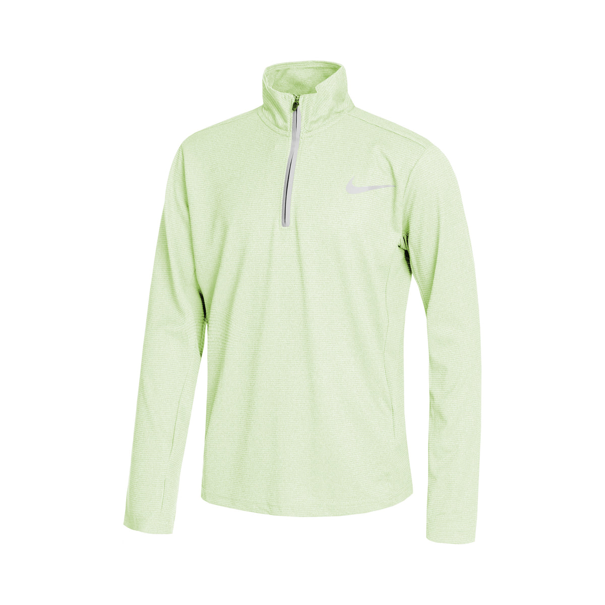Nike Dri-Fit Poly+ 1/4 Zip Longsleeve Jungen - hellgrün,