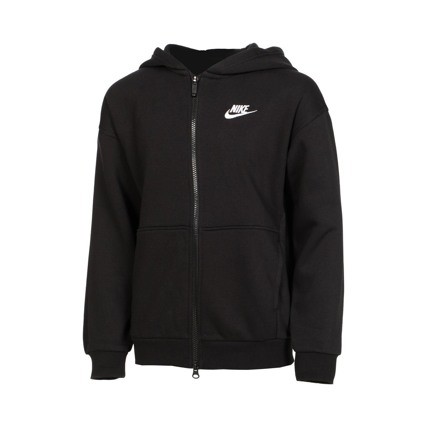Nike Club Oversized Fleece Sweatjacke Mädchen - schwarz,