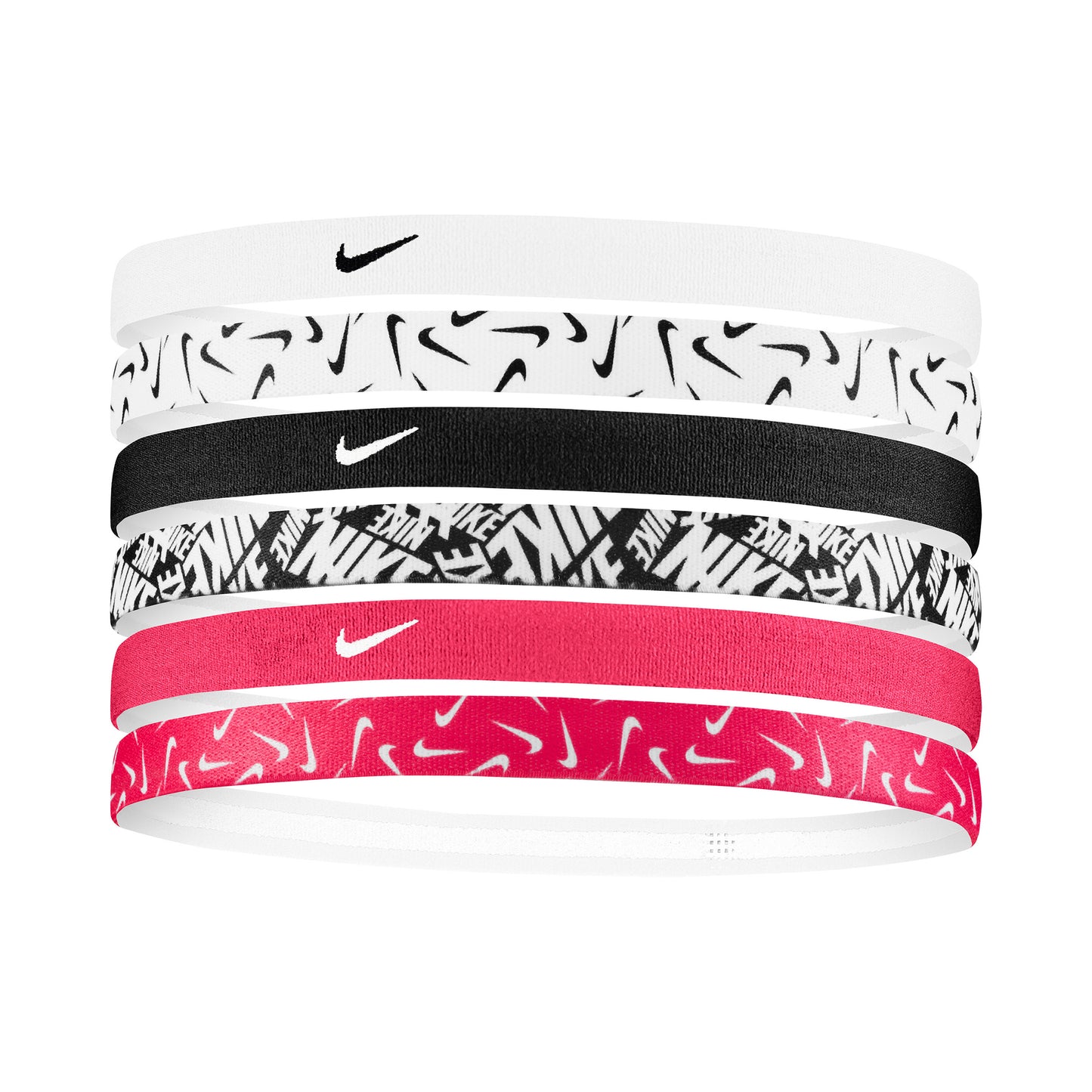 Nike Printed Haarband 6er Pack Unisex - pink, mehrfarbig