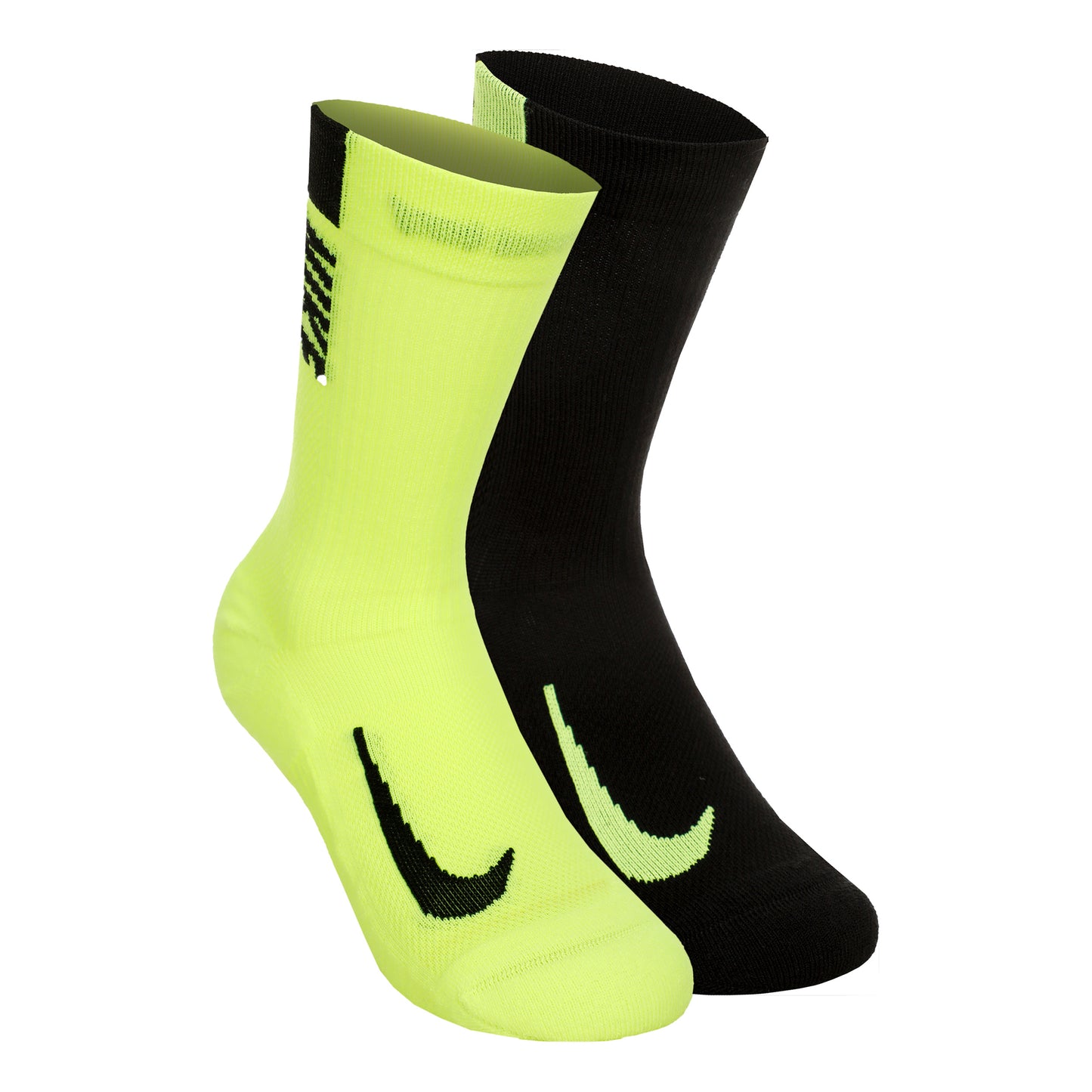 Nike Multiplier Crew Sportsocken-Neongelb,Schwarz