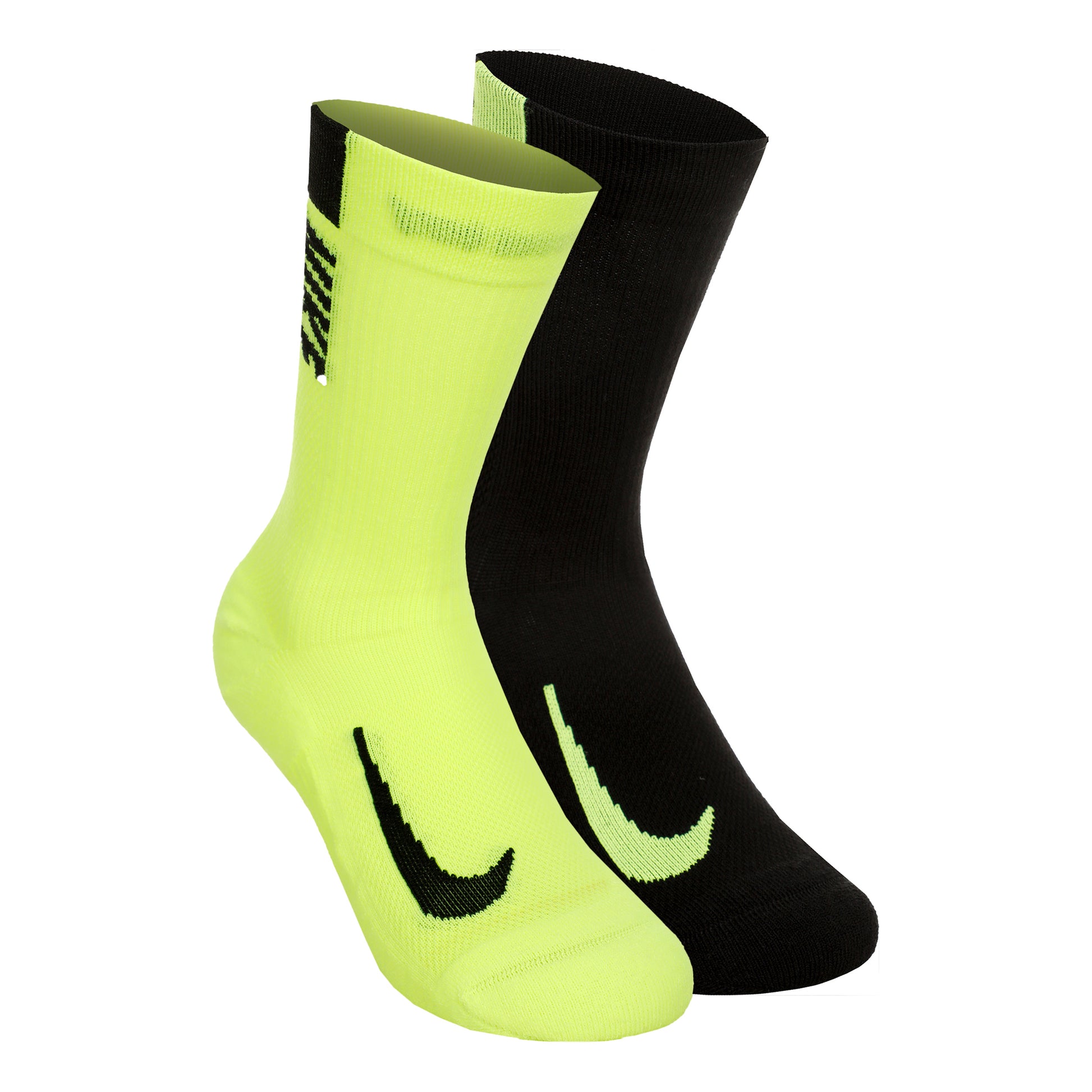 Nike Multiplier Crew Sportsocken-Neongelb,Schwarz