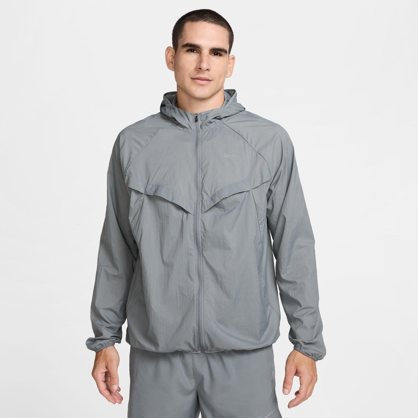 Nike Stride Laufjacke Herren - grau, silber