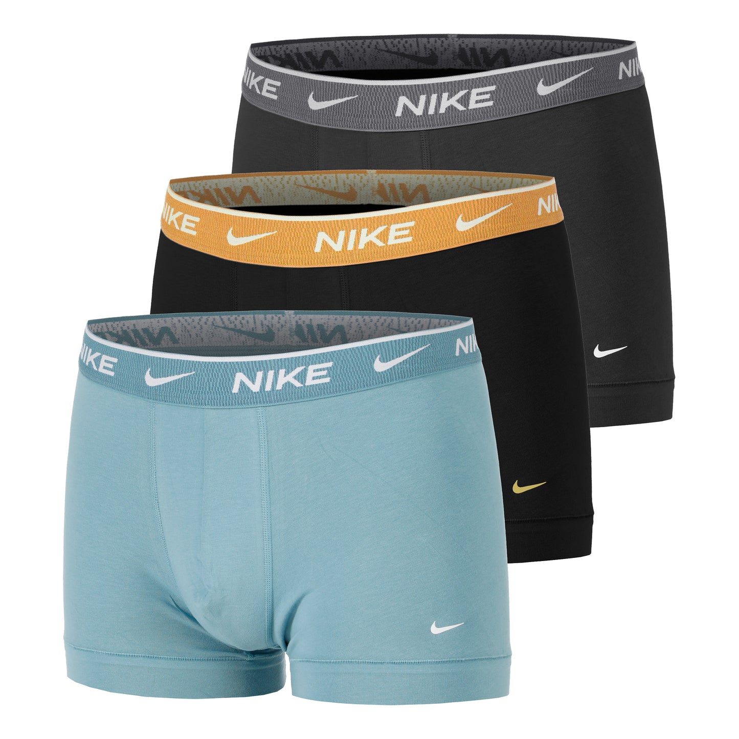 Nike Everyday Cotton Stretch Boxer Short 3er Pack Herren-Hellblau,Dunkelgrau