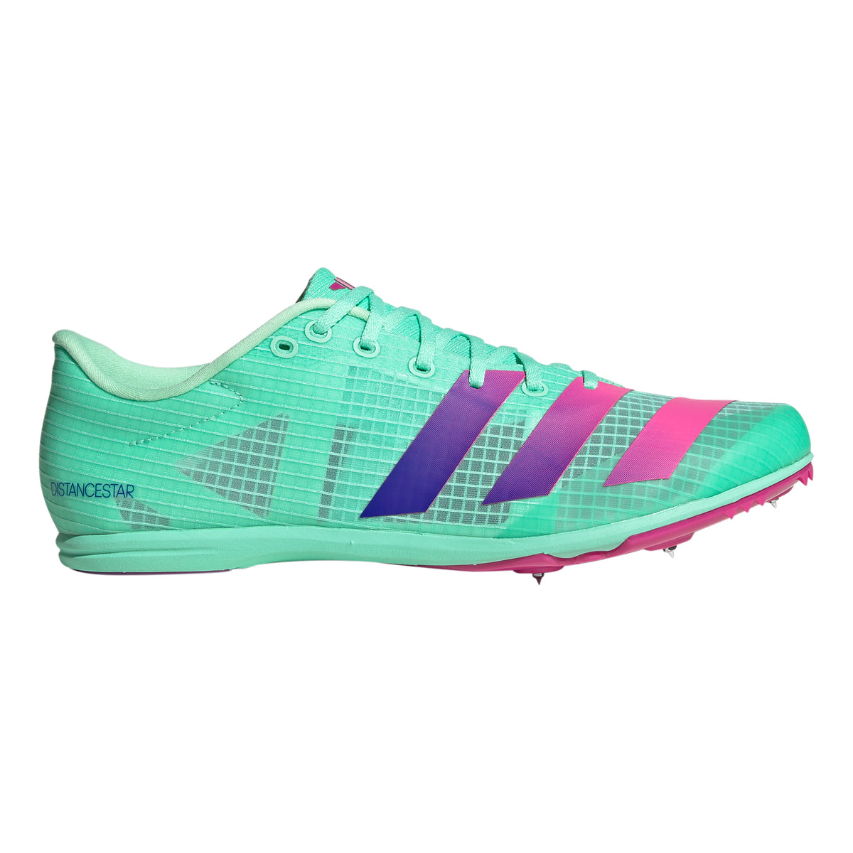 adidas Distance Star Spikeschuh Unisex - türkis, lila
