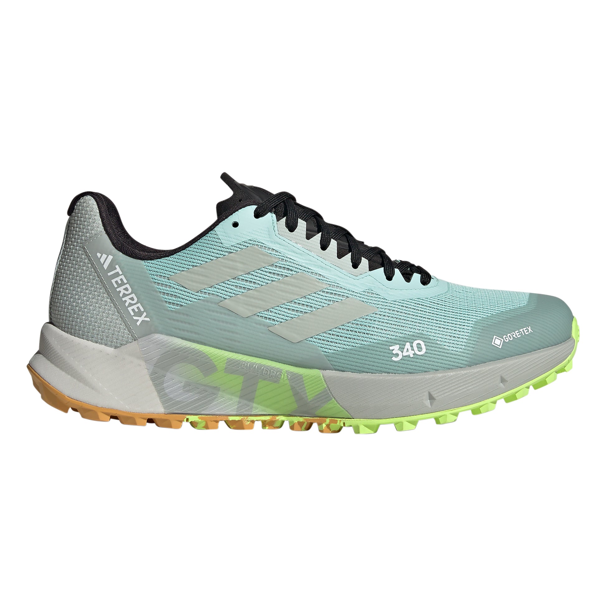 adidas Terrex Agravic Flow 2 GTX Trailschuh Herren - grau, limette