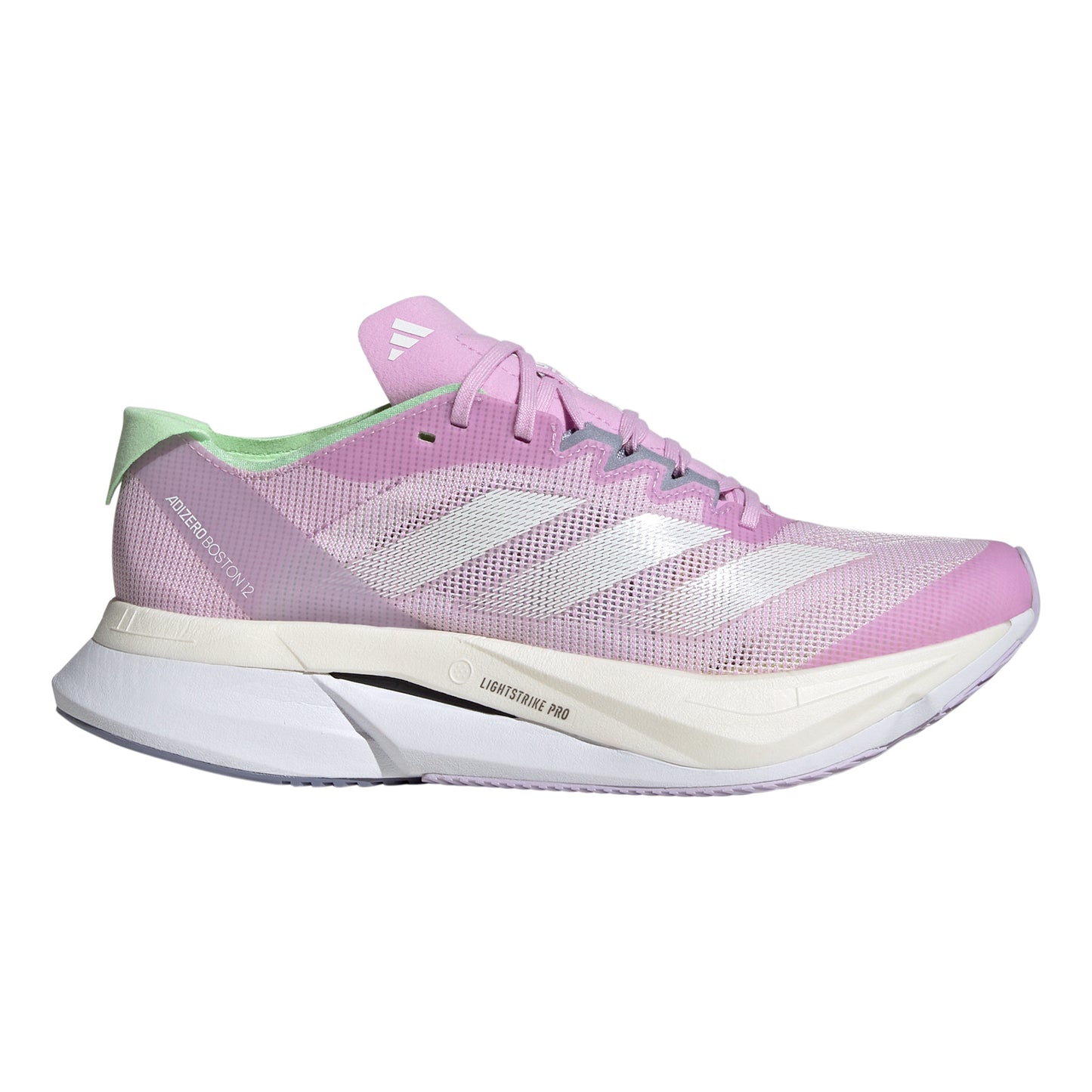 adidas Adizero Boston 12 Wettkampfschuh Damen - flieder, hellgrün