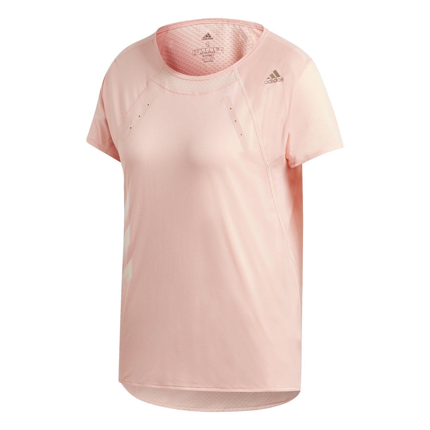 adidas Heat Ready T-Shirt Damen - rosa, weiß