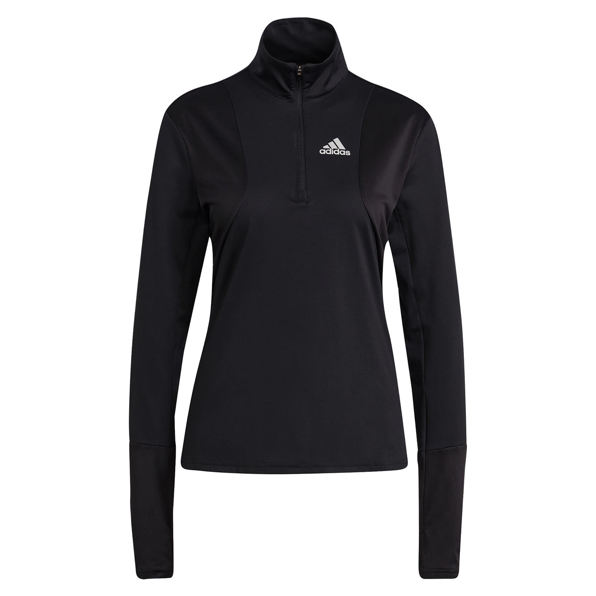 adidas Own The Run Half-Zip Longsleeve Damen - schwarz, weiß