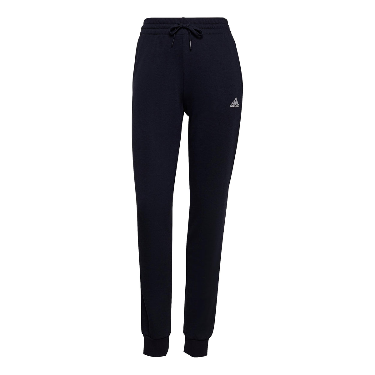 adidas Linear French Terry Trainingshose Damen - dunkelblau, weiß