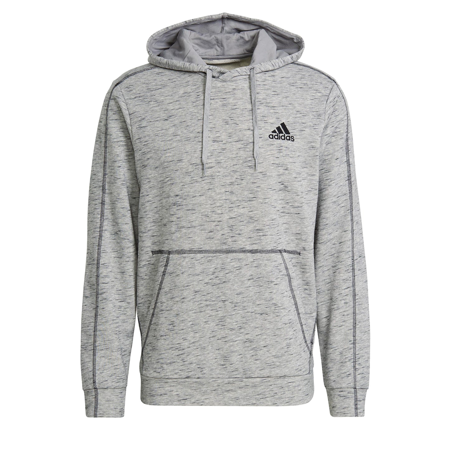 adidas Melange Hoody Herren - grau, schwarz