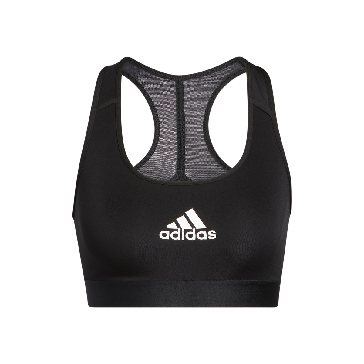 adidas Mid Stripes Good Sport-BH Damen - schwarz