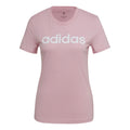 Linear T-Shirt Damen - pink,