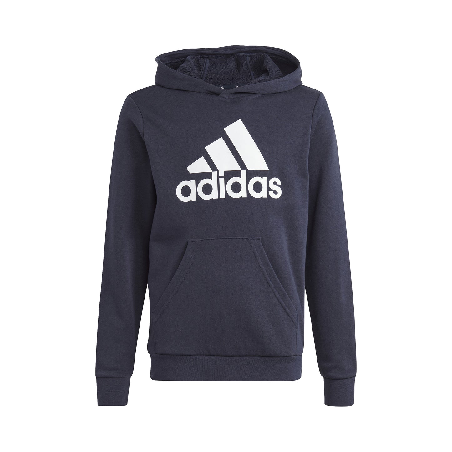 adidas Big Logo Cotton Hoody Jungen - dunkelblau, weiß