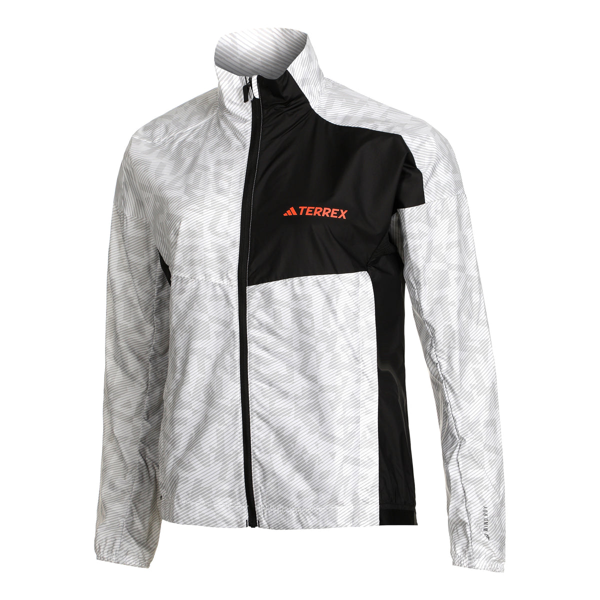 adidas Terrex Trail Wind Laufjacke Damen - weiß, grau