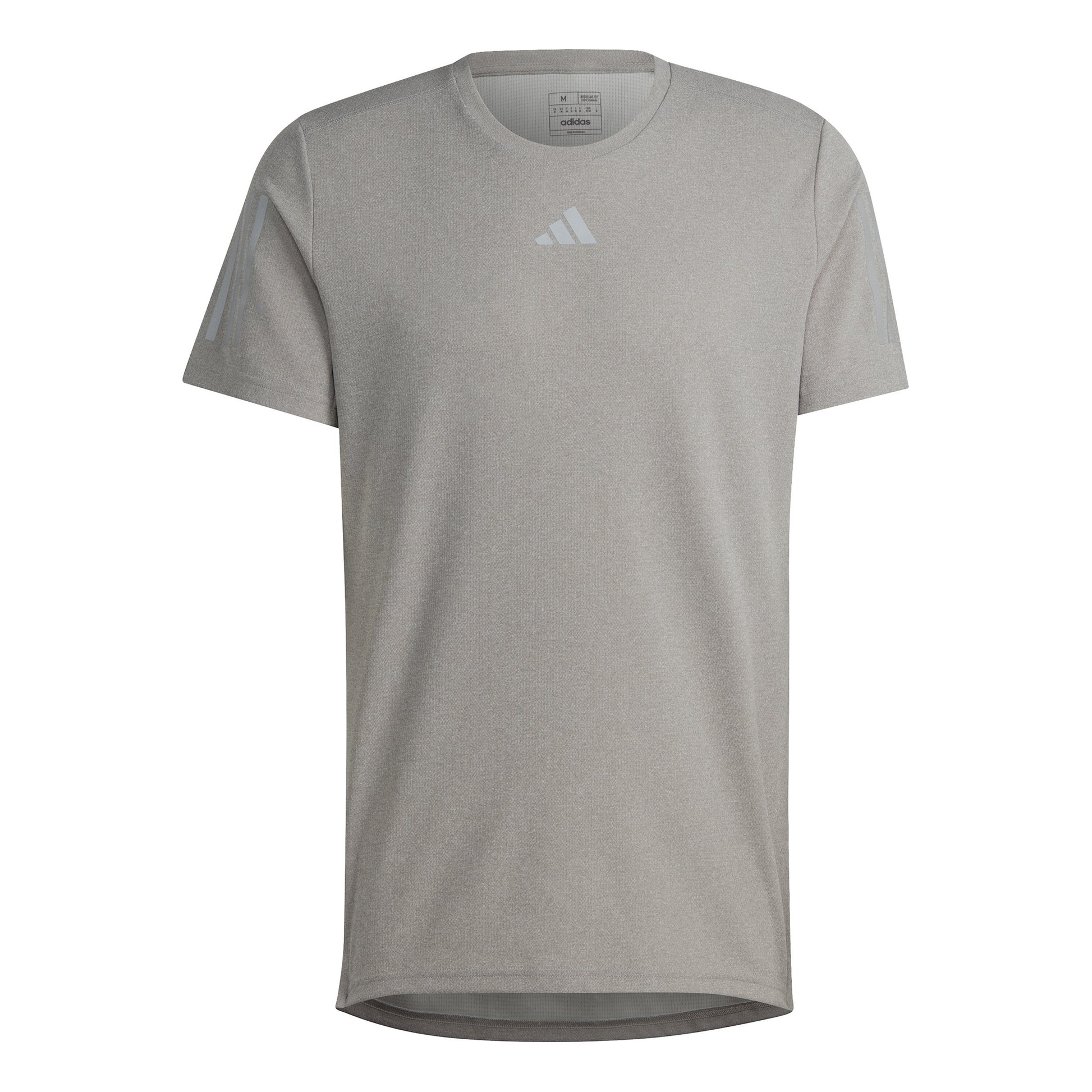 adidas Own the Run Heather Laufshirt Herren - hellgrau,