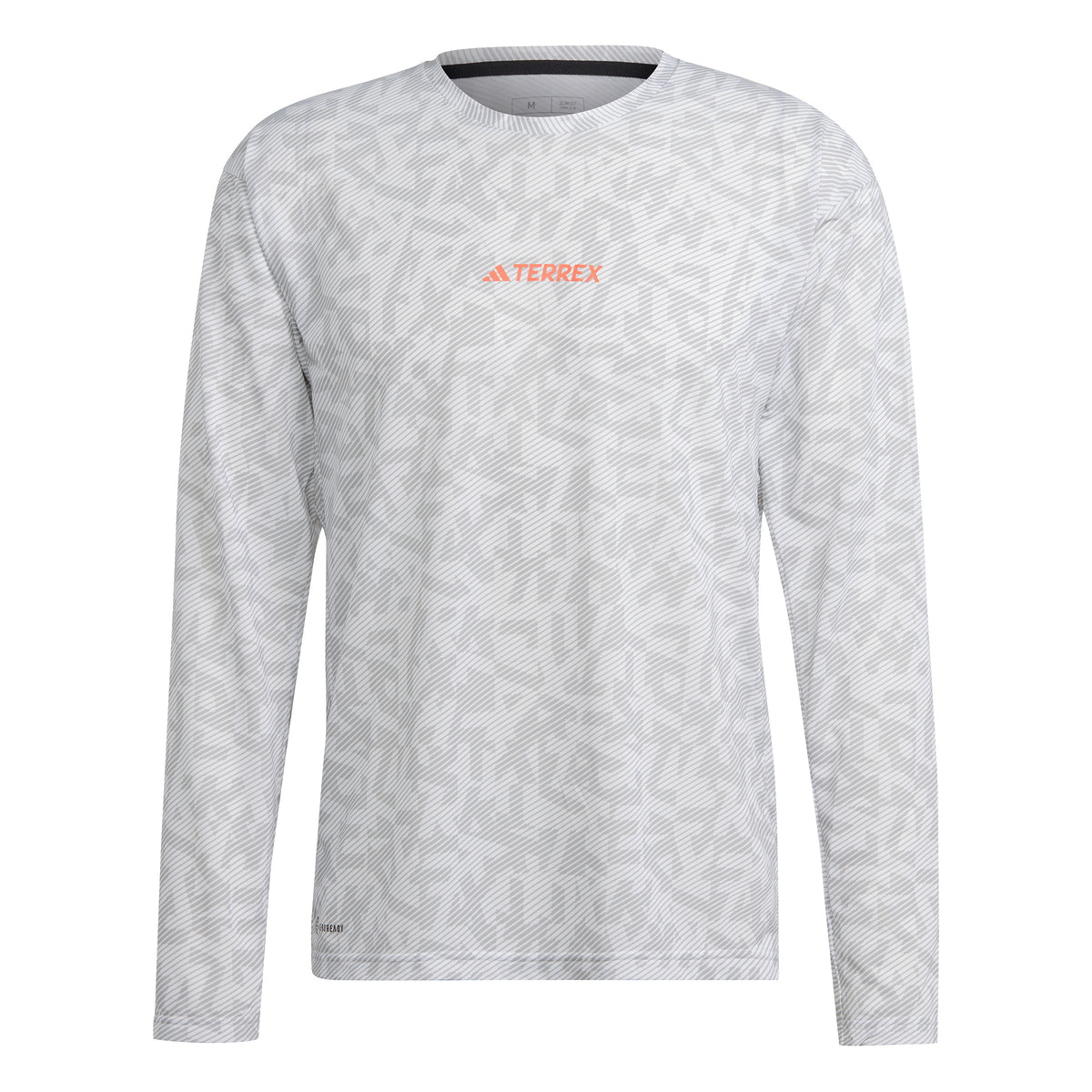 adidas Trail GFX Lauftop Herren - weiß, grau