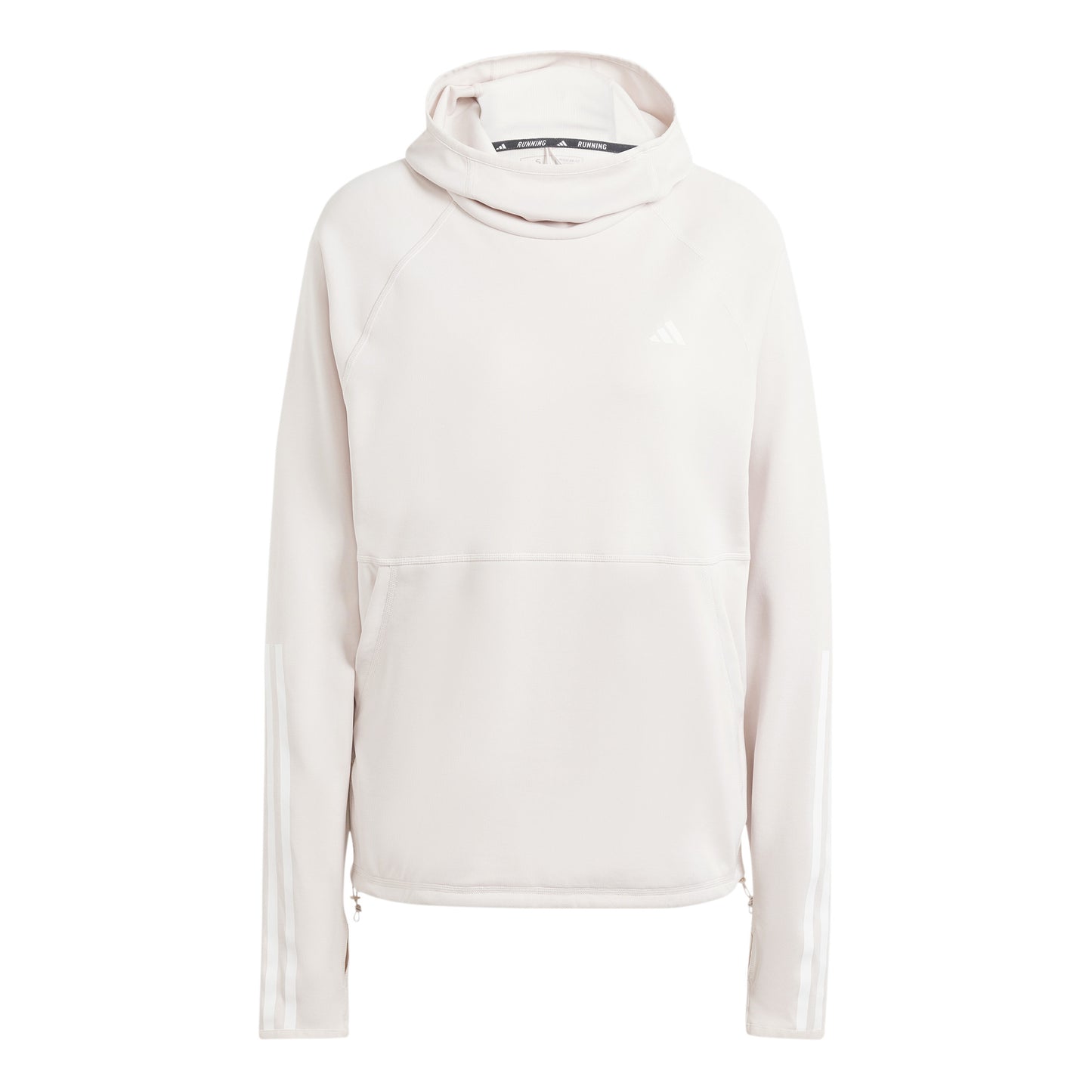 adidas Own The Run E 3S Hoodie Laufshirt Damen - creme,
