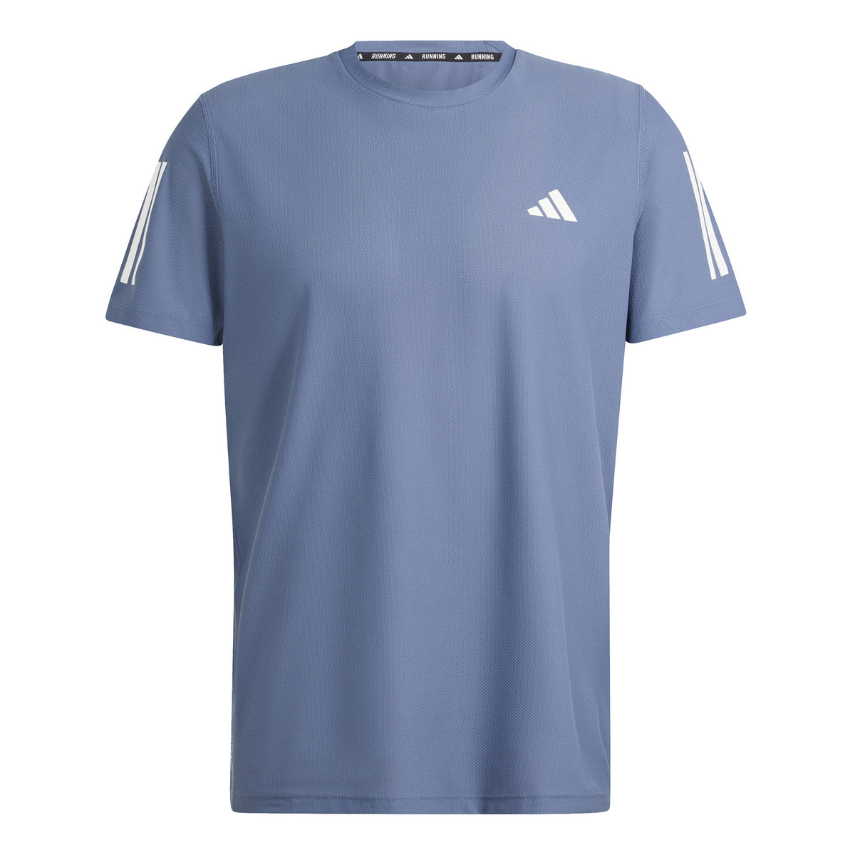 adidas Own the Run Laufshirt Herren - blaugrau,