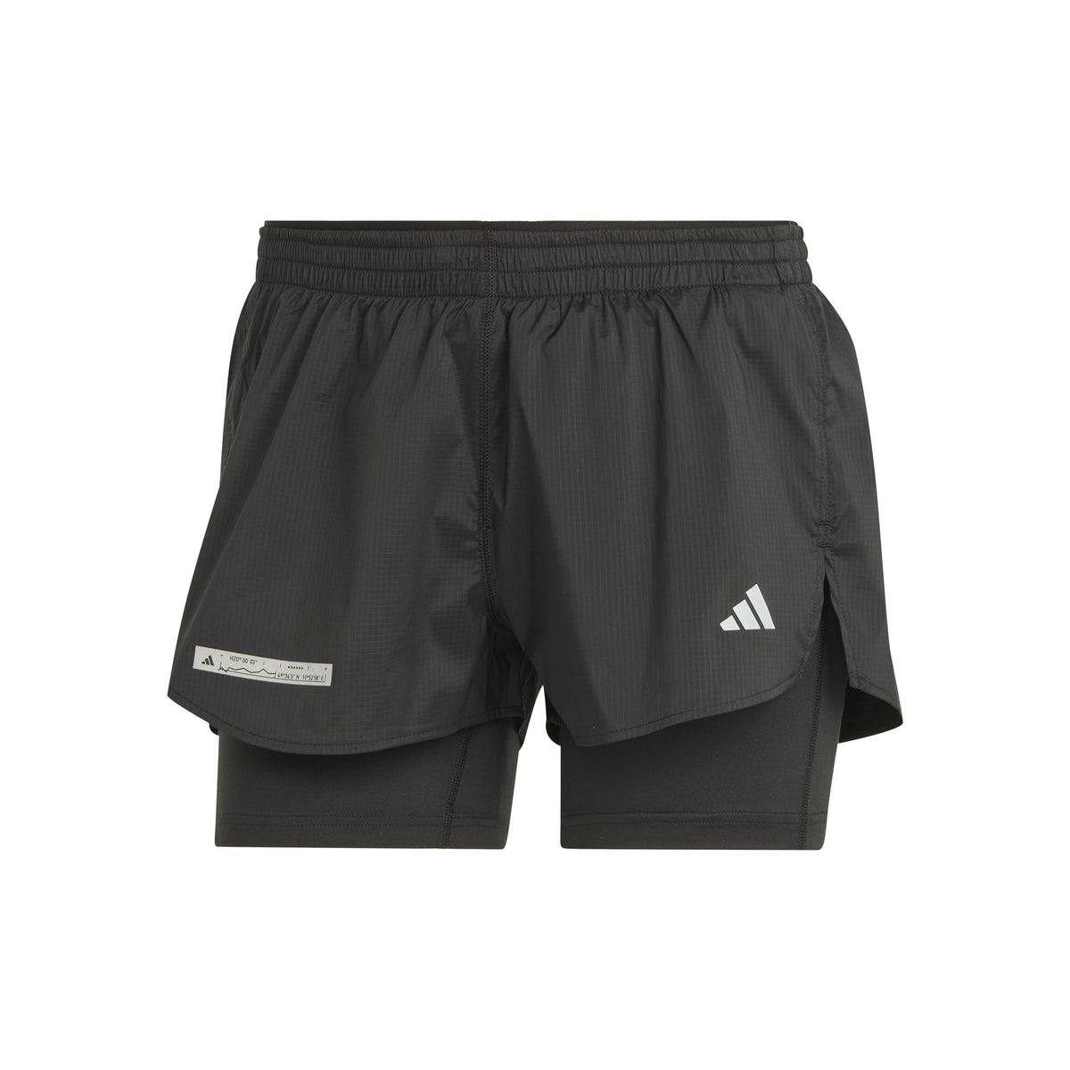 adidas Ultimate 2in1 Laufshorts Damen - schwarz,