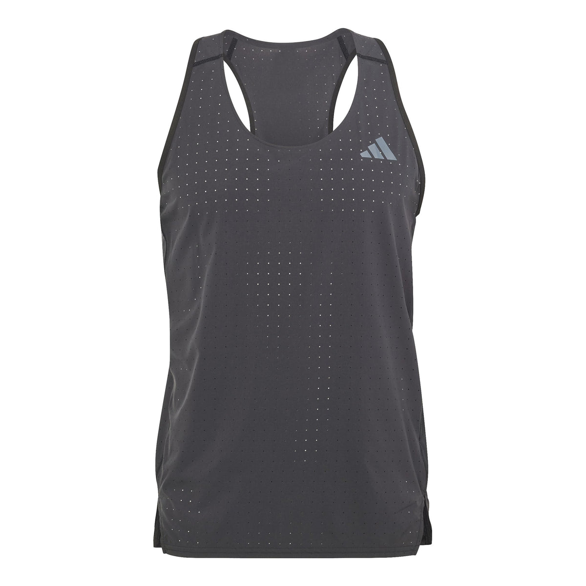 adidas Adizero Singlet Laufshirt Herren - schwarz,