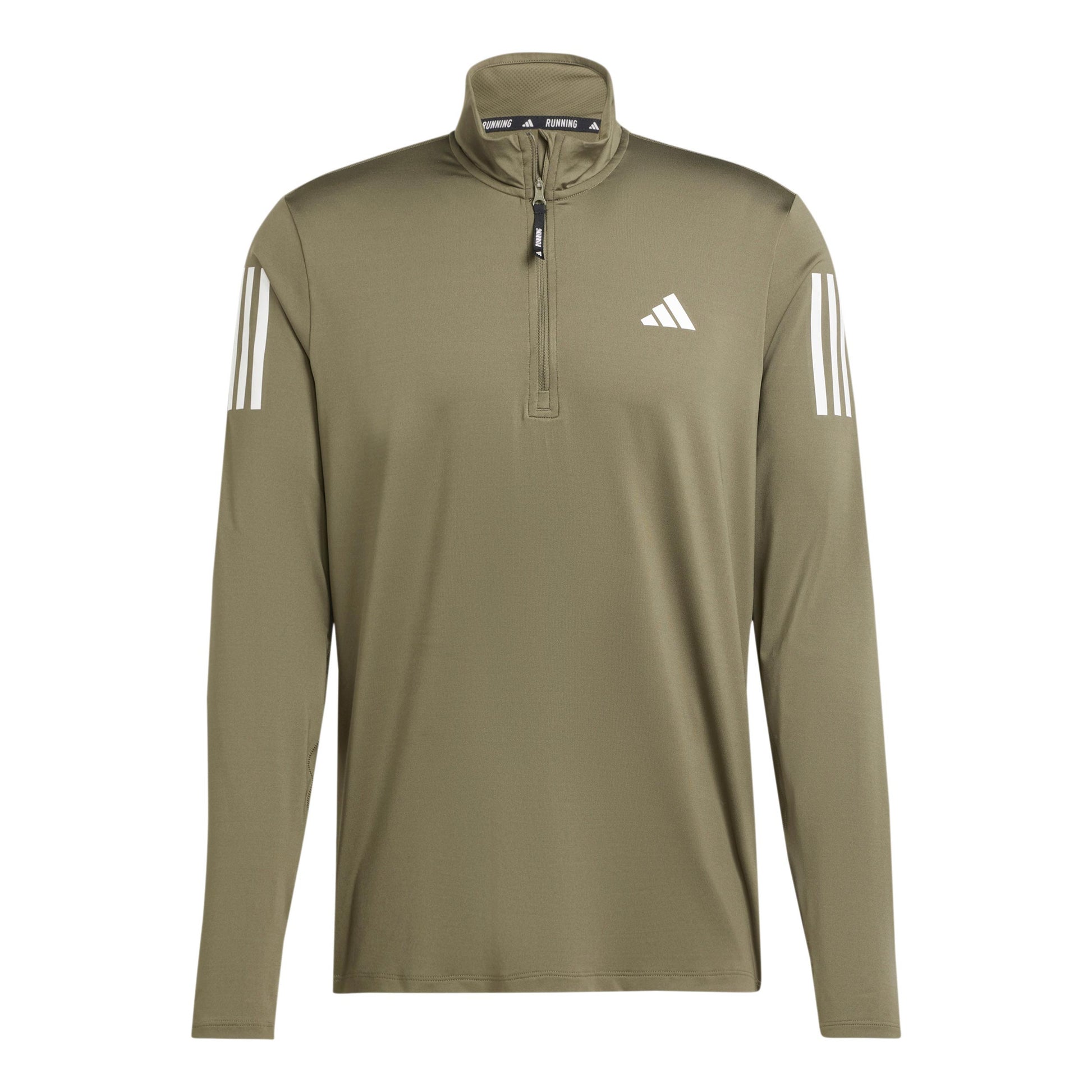 adidas Own The Run B Half-Zip Longsleeve Herren - oliv,
