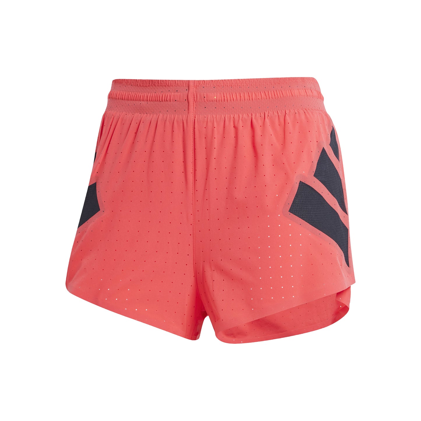 adidas Road to Records 2in Split Laufshorts Damen - koralle, schwarz