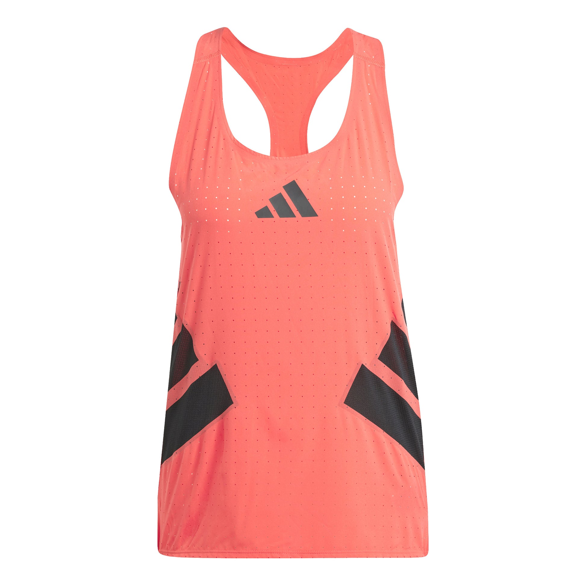 adidas Road To Records Tank-Top Damen-Koralle,Schwarz