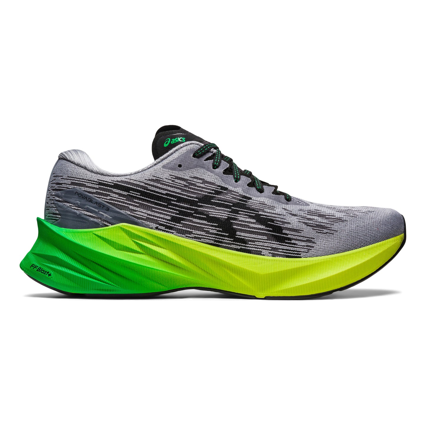 ASICS Novablast 3 Neutralschuh Herren - grau, neongrün