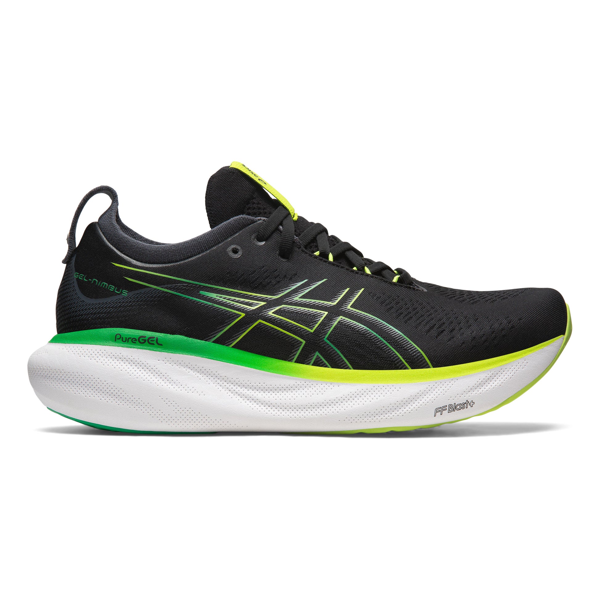 ASICS Gel-Nimbus 25 Neutralschuh Herren - schwarz, grün
