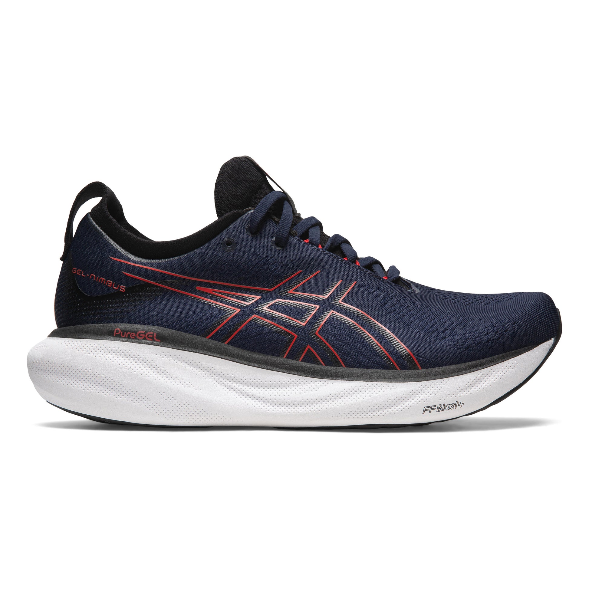 ASICS Gel-Nimbus 25 Neutralschuh Herren - blau, rot